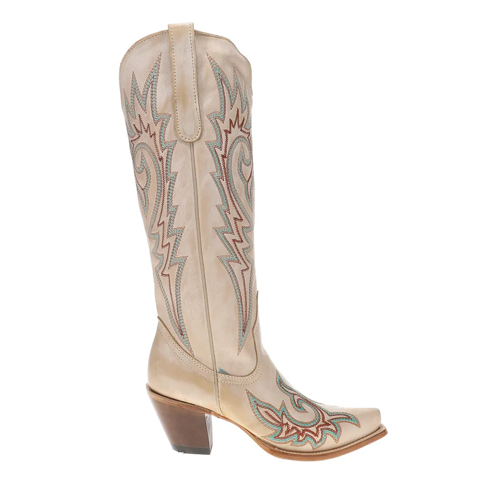 Embroidered Snip Toe Pull On Cowboy Boots sold by Shoebacca