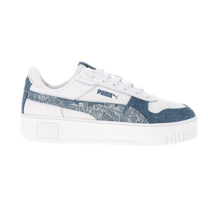 Carina Street Denim Graphic Lace Up Sneakers made by Puma