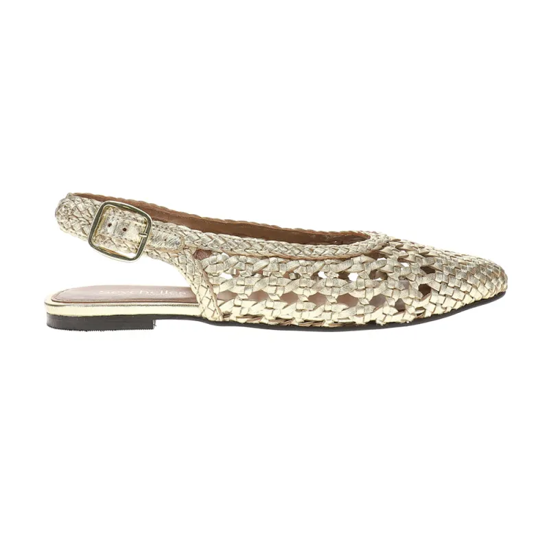 Avalon Metallic Slingback Flats sold by Shoebacca