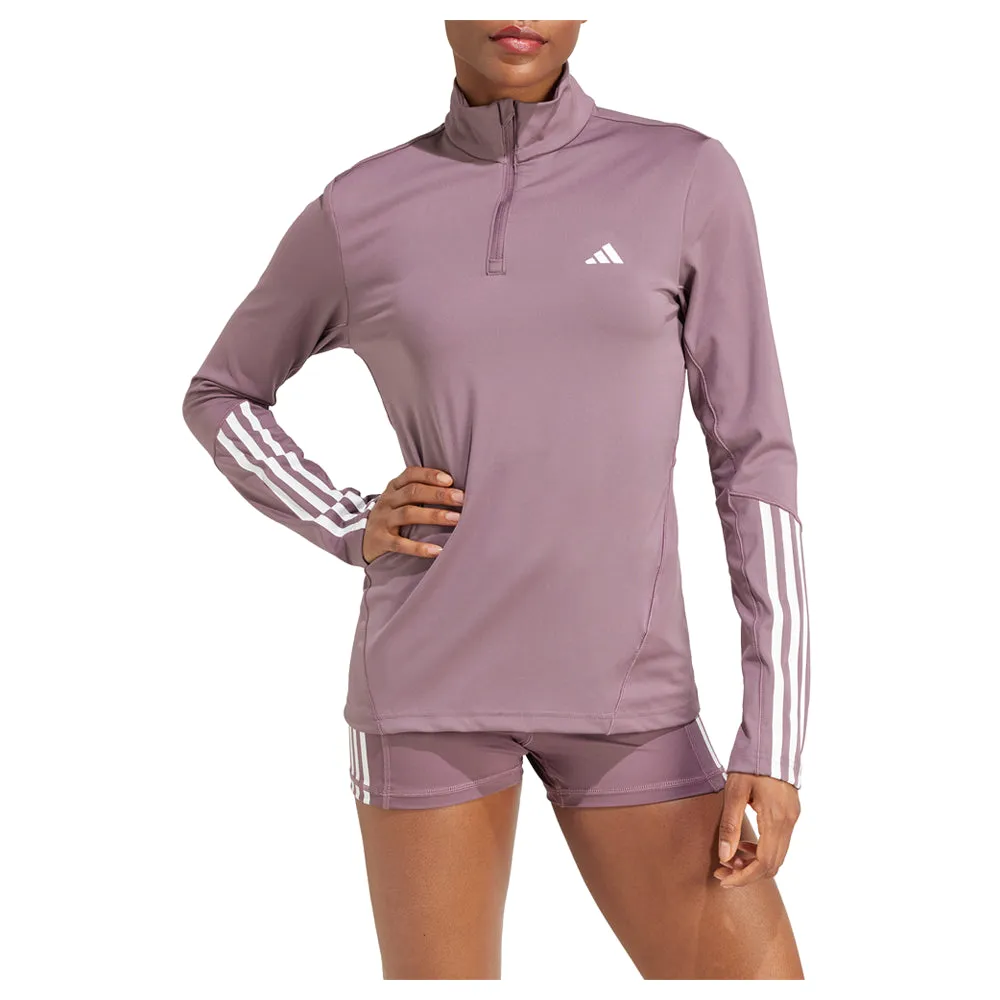 Hyperglam Training Long Sleeve Quarter Zip Pullover Top sold by Shoebacca