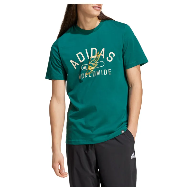 Collegiate Graphic Crew Neck Short Sleeve T-Shirt made by Adidas
