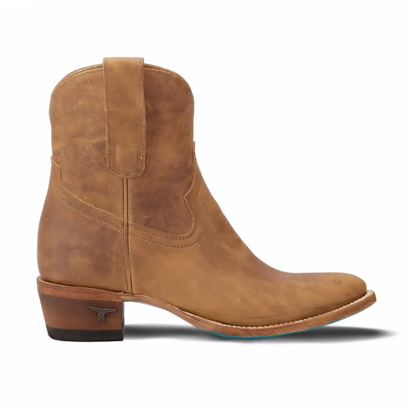 Plain Jane Zippered Round Toe Cowboy Bootie sold by Shoebacca