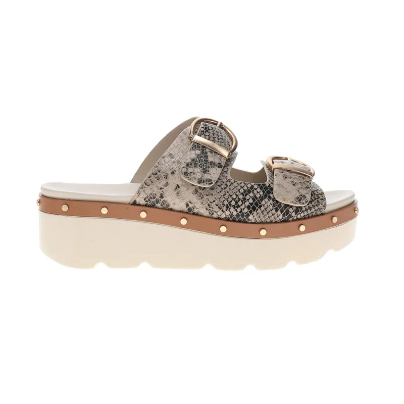 Surfs Up Snake Print Platform Slide Sandals sold by Shoebacca
