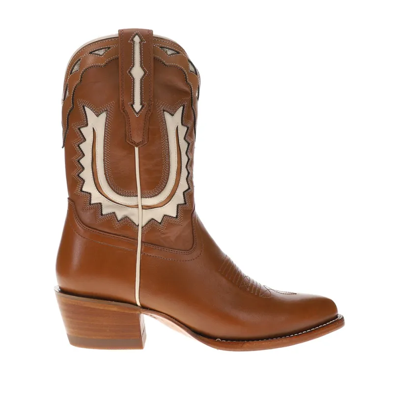 The Jolene Embroidered Tooled Inlay Round Toe Cowboy Boots made by Tecovas