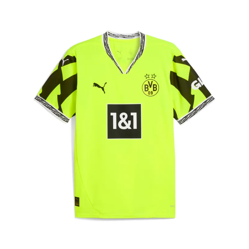 BVB Anniversary V Neck Short Sleeve Soccer Jersey made by Puma