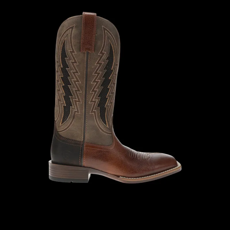 Dakota VentTEK Embroidered Square Toe Pull On Cowboy Boots made by Ariat