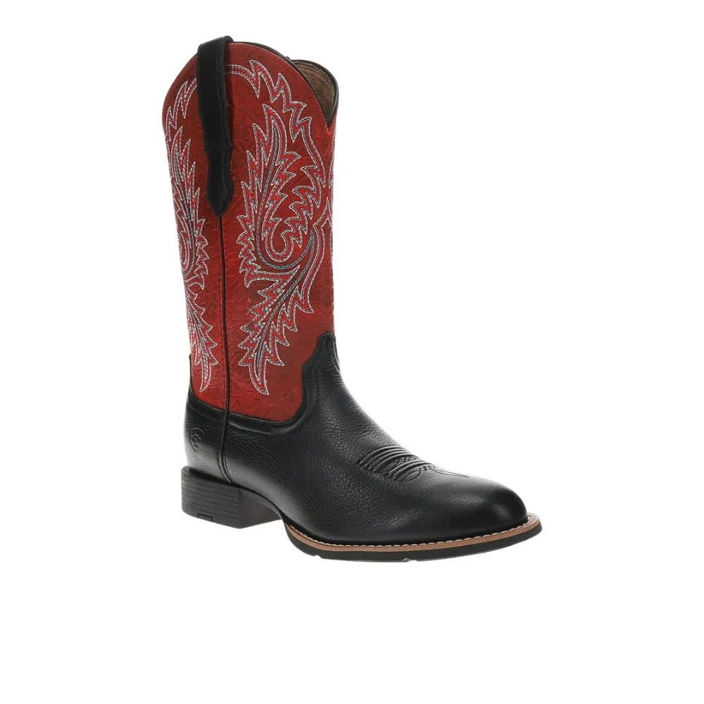 Round Up StretchFit Embroidered Wide Square Toe Cowboy Boots sold by Shoebacca product image thumbnail 2