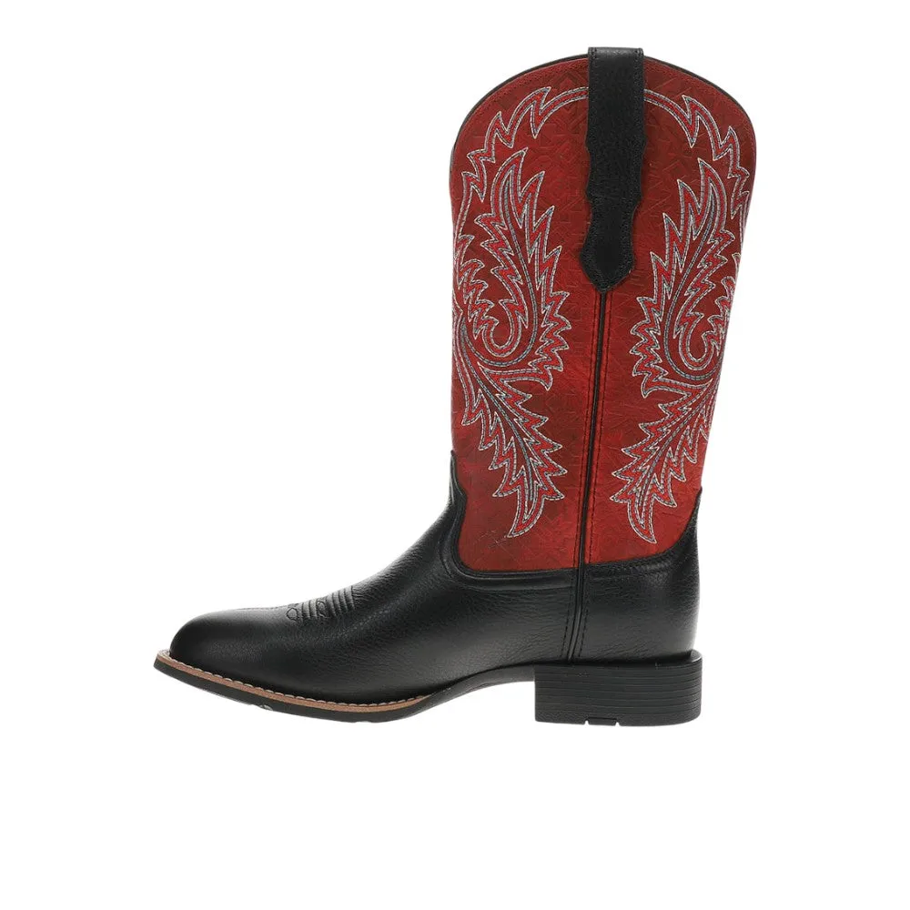 Round Up StretchFit Embroidered Wide Square Toe Cowboy Boots sold by Shoebacca product image thumbnail 3