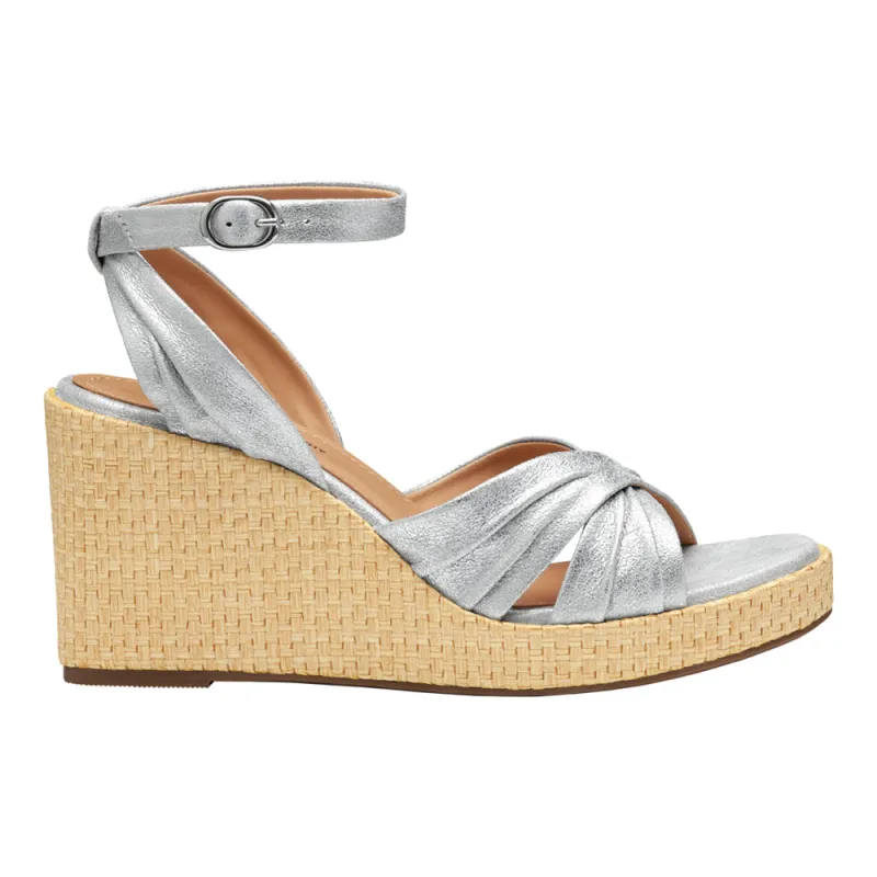 Marcia Cross-Band Ankle Strap Wedge Sandals sold by Shoebacca
