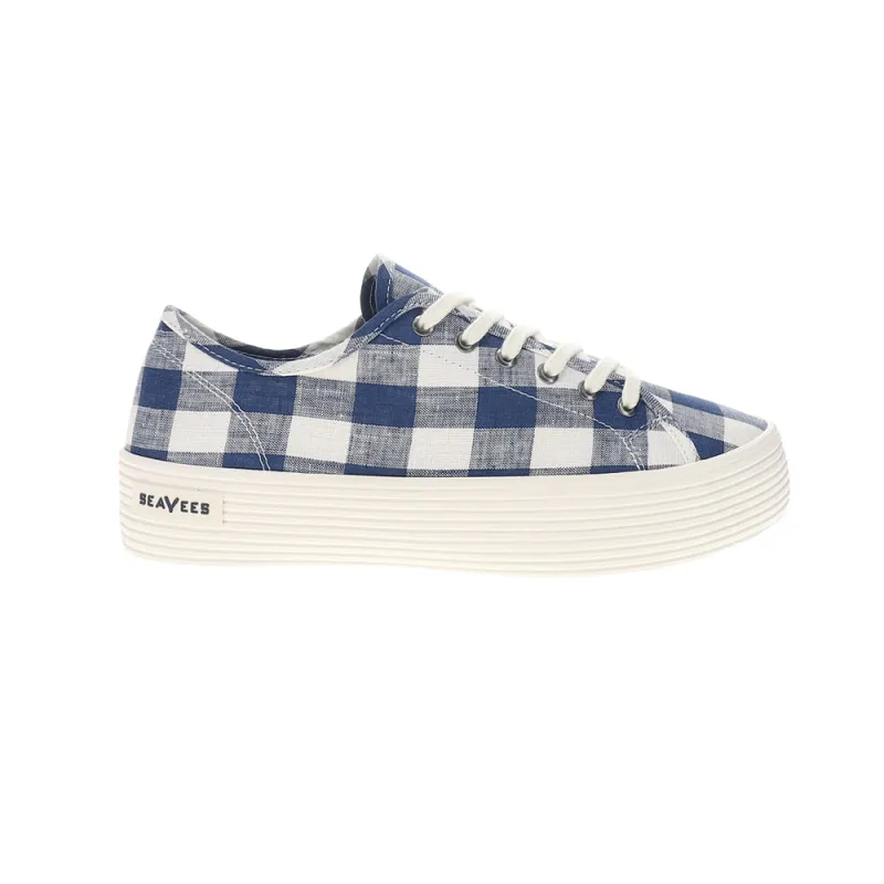 Monterey Plaid Lace Up Platform Sneakers sold by Shoebacca