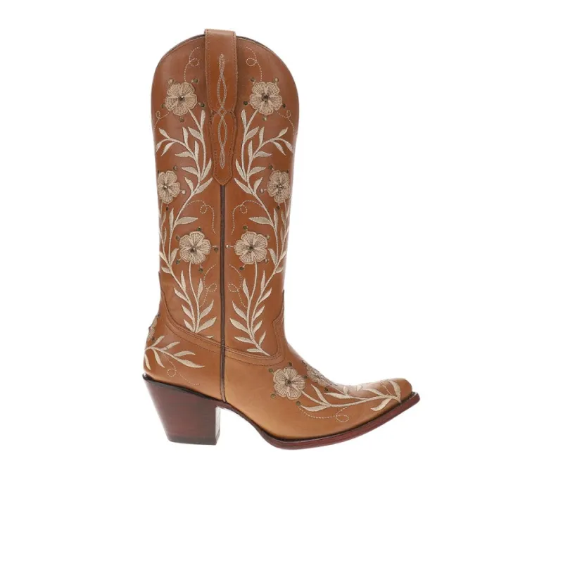 Romance Floral Embroidered Pointed Toe Cowboy Boots sold by Shoebacca