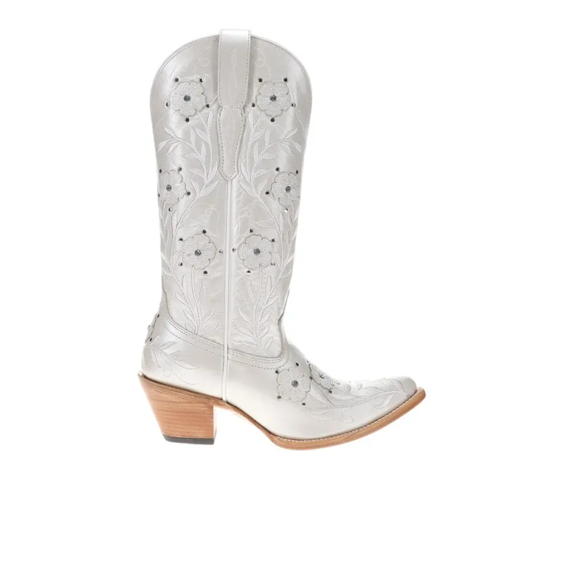 Romance Floral Embroidered Pointed Toe Cowboy Boots sold by Shoebacca