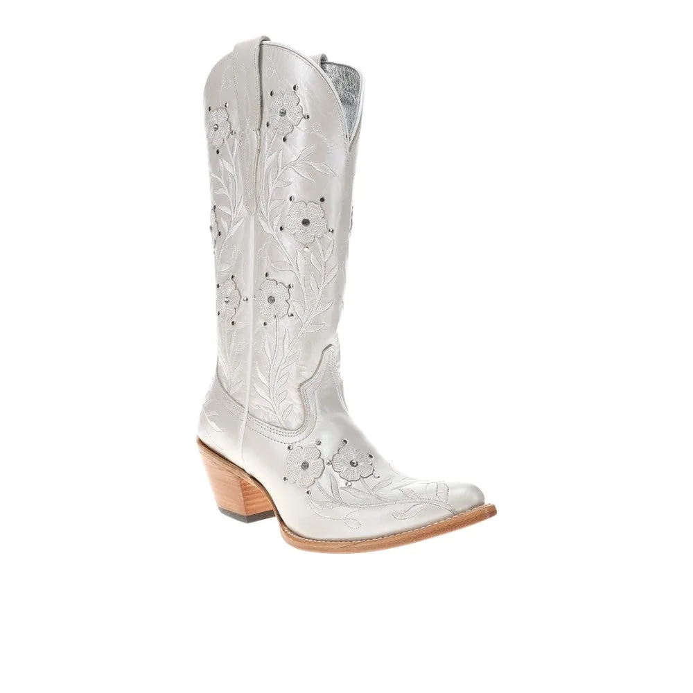 Romance Floral Embroidered Pointed Toe Cowboy Boots sold by Shoebacca product image thumbnail 2