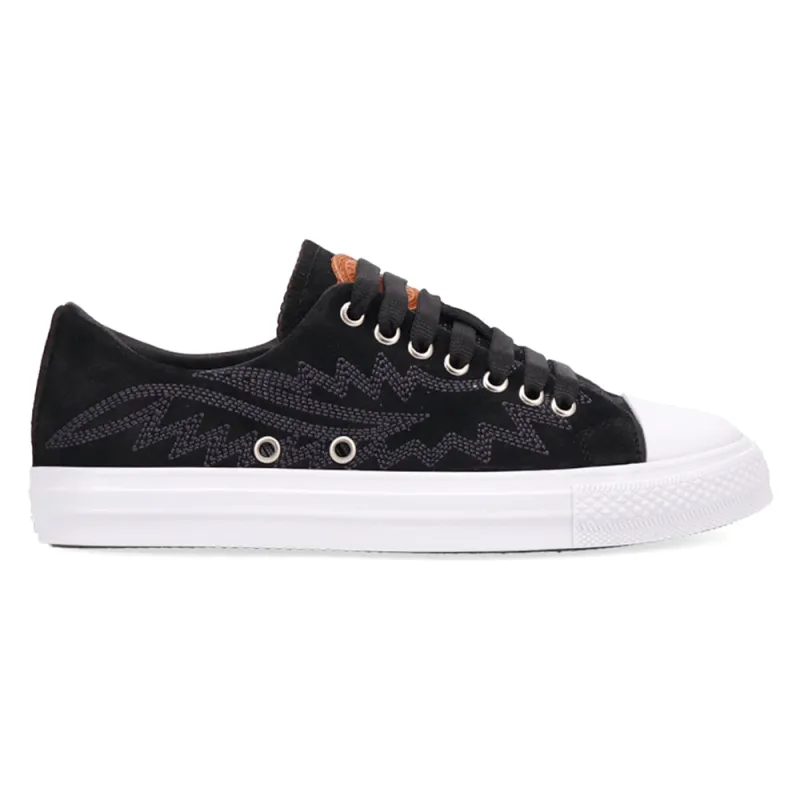 Campus Embroidered Lace Up Sneakers sold by Shoebacca