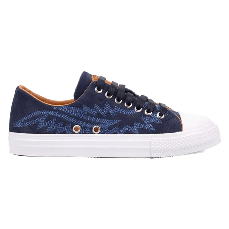 Campus Embroidered Lace Up Sneakers made by dingo