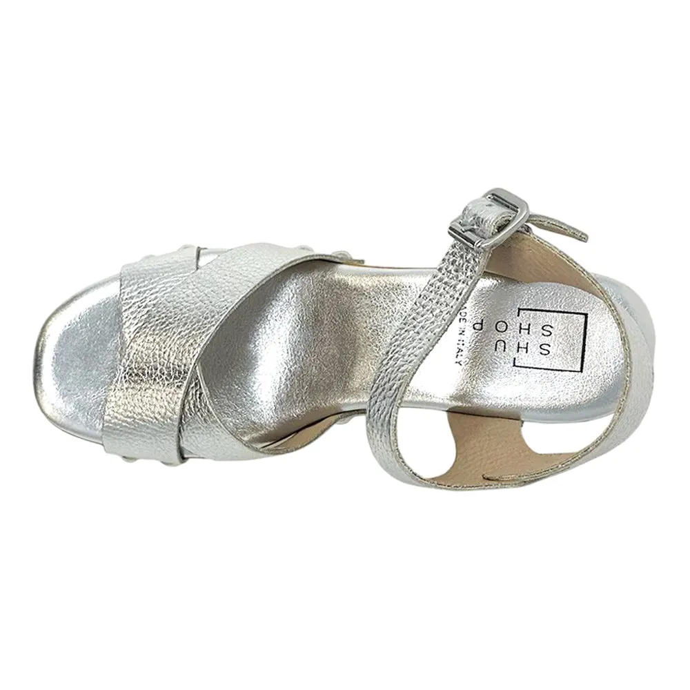 Giovanna Metallic Block Heel Sandals sold by Shoebacca product image thumbnail 4