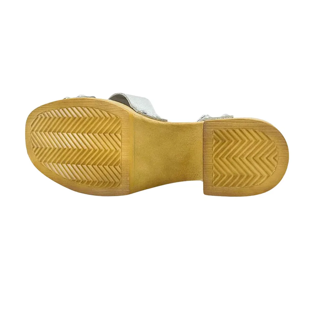 Giovanna Metallic Block Heel Sandals sold by Shoebacca product image thumbnail 5