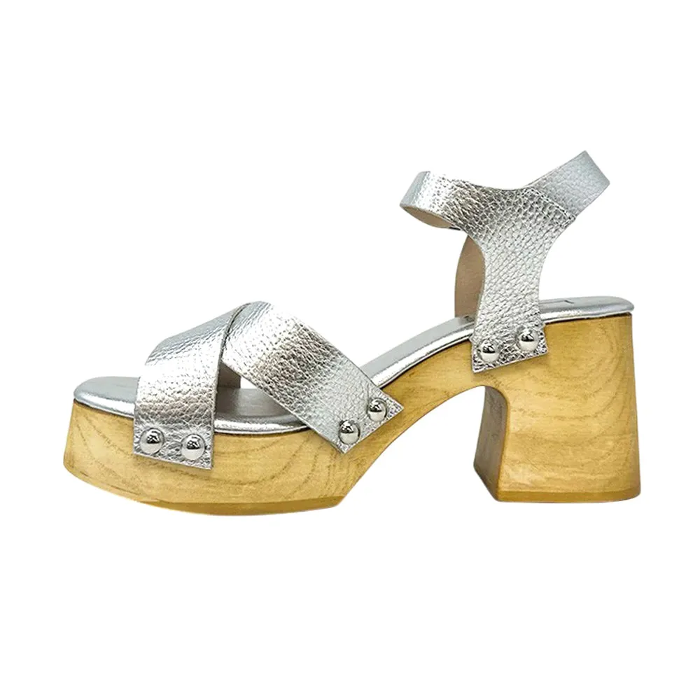 Giovanna Metallic Block Heel Sandals sold by Shoebacca product image thumbnail 3