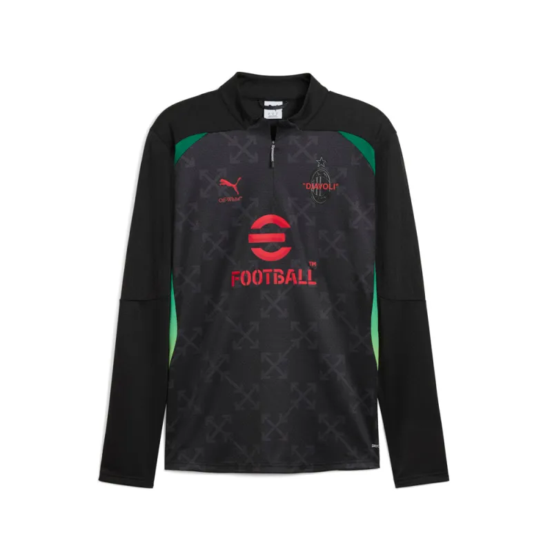 AC Milan Off-White Quarter Zip Pullover Top sold by Shoebacca