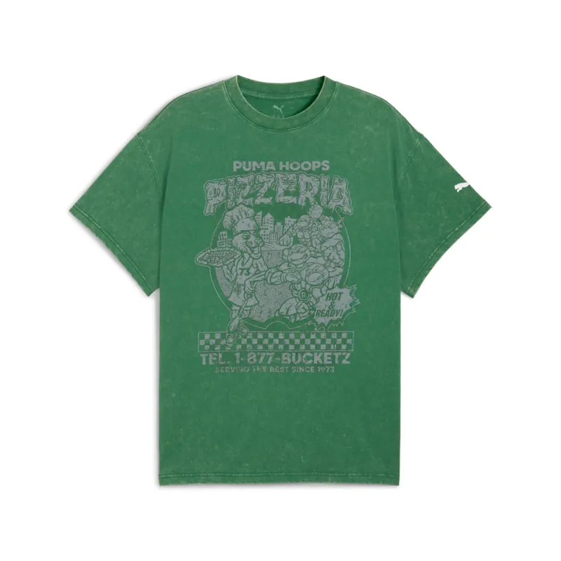 TMNT Hoops Graphic Crew Neck Short Sleeve T-Shirt sold by Shoebacca