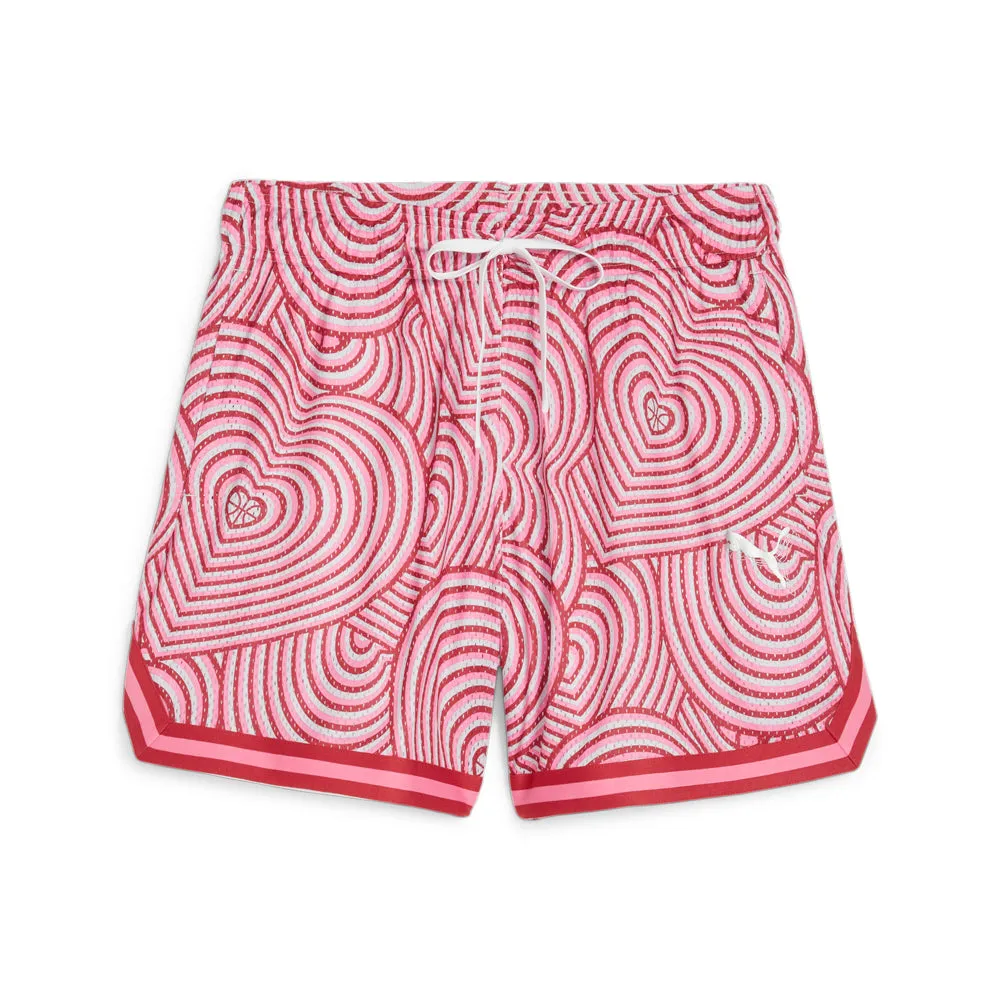 Game Love Big Heart Graphic Drawstring Shorts sold by Shoebacca