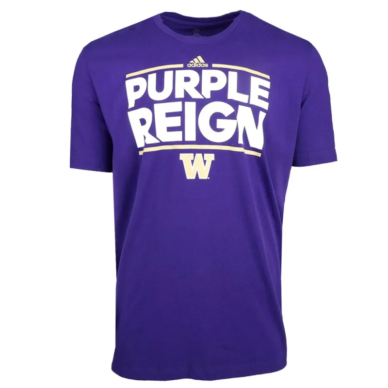 Washington Huskies Graphic Crew Neck Short Sleeve T-Shirt made by Adidas