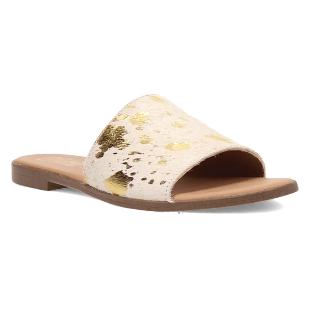 Moo Moo Cow Metallic Slide Sandals sold by Shoebacca product image thumbnail 2