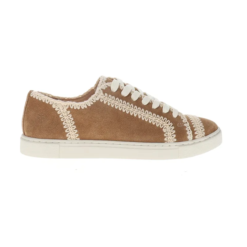 Ivy Crochet Low Lace Up Sneakers made by Frye