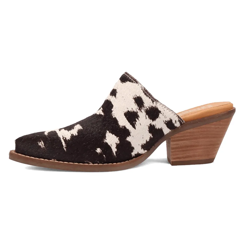 Calico Cow Round Toe Mule Slip On Boots sold by Shoebacca product image thumbnail 3