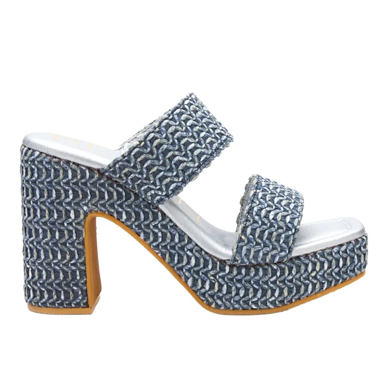 Gem Platform Block Heel Sandals sold by Shoebacca