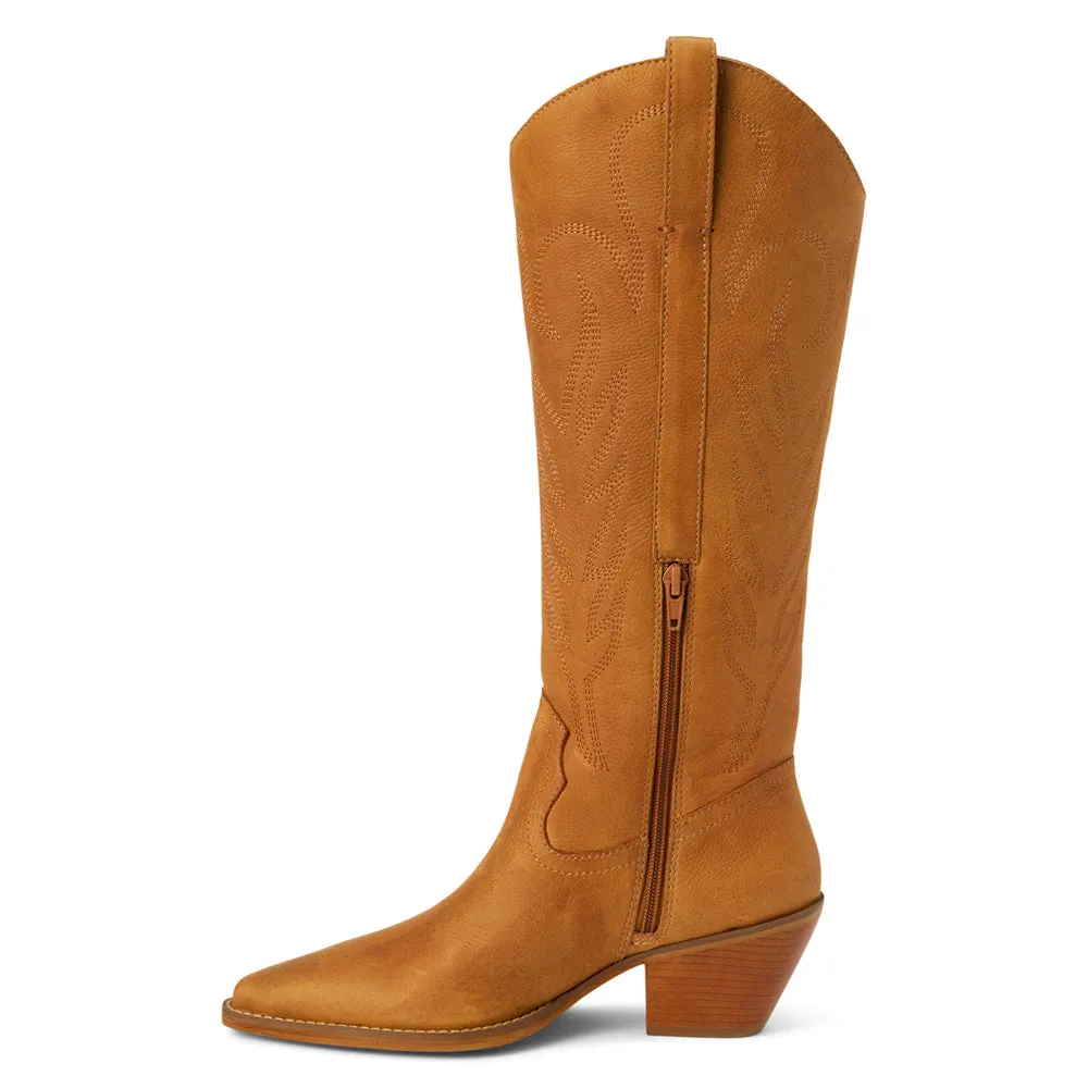 Agency Embroidered Pointed Toe Zippered Cowboy Boots sold by Shoebacca product image thumbnail 3