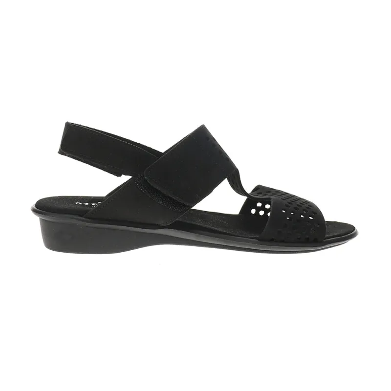 Elicia Comfort Cut-Outs Metallic T-Strap Sandals made by Sesto Meucci