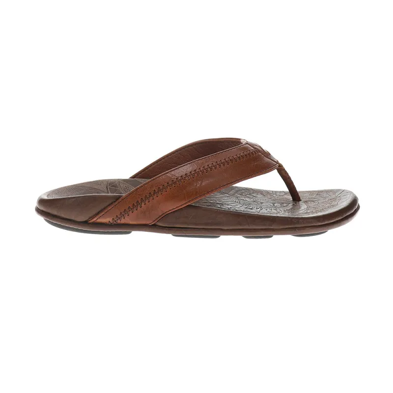 Hiapo Leather Beach Flip Flops made by OluKai