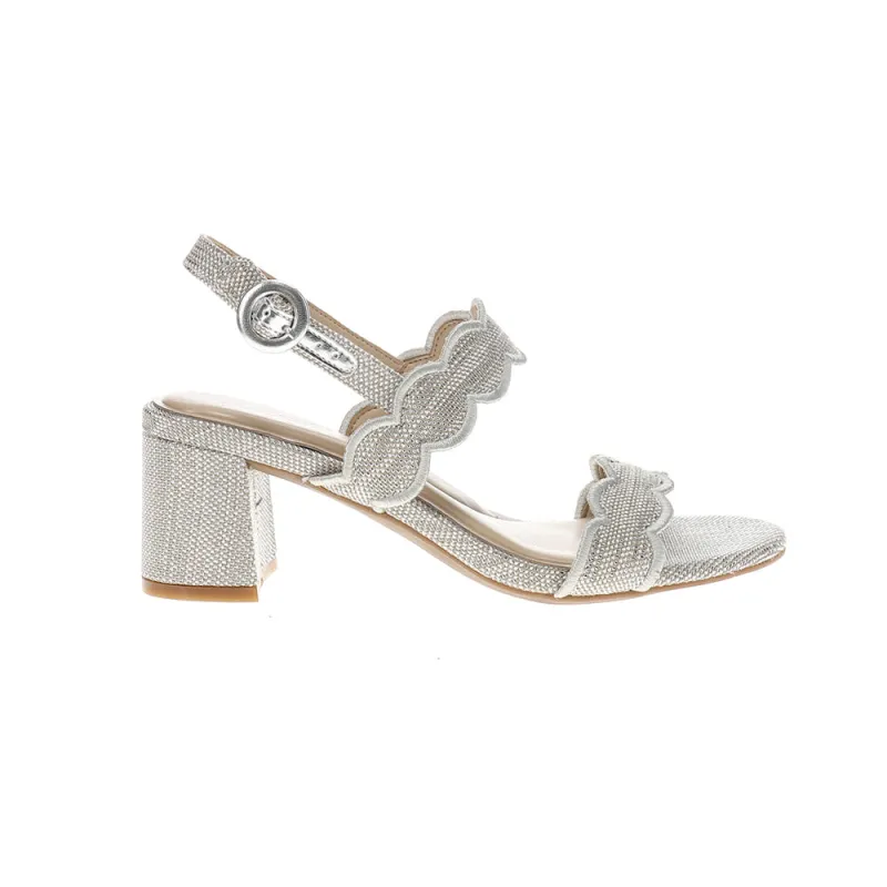 Daana Metallic Slingback Block Heel Sandals made by Easy Spirit