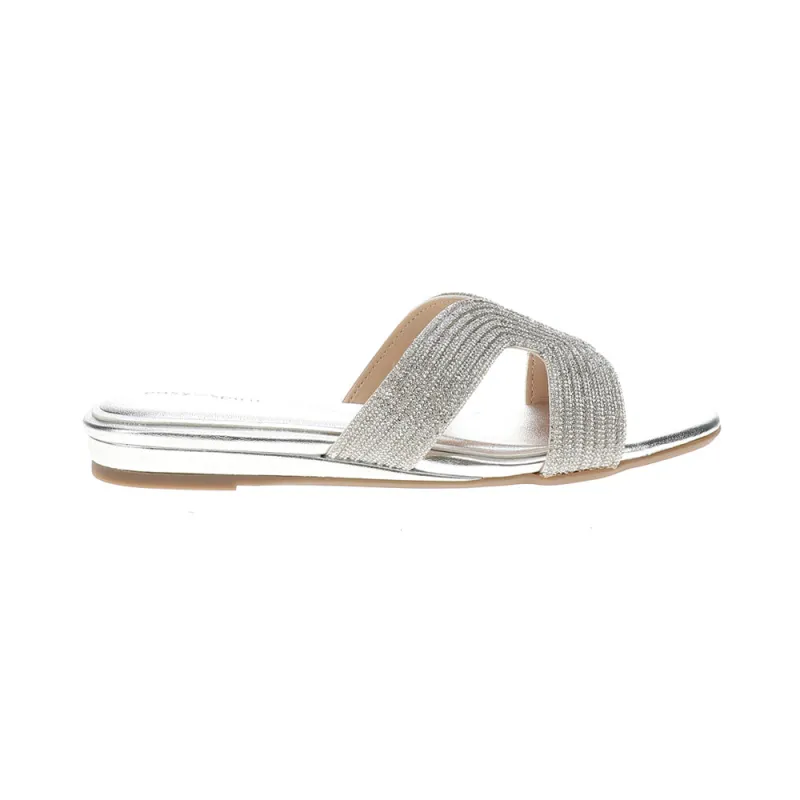 Colter Rhinestone Slide Sandals made by Easy Spirit