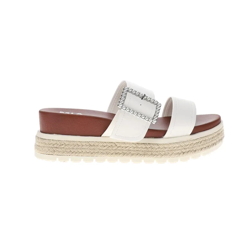Kika Rhinestone Platform Espadrille Slide Sandals sold by Shoebacca