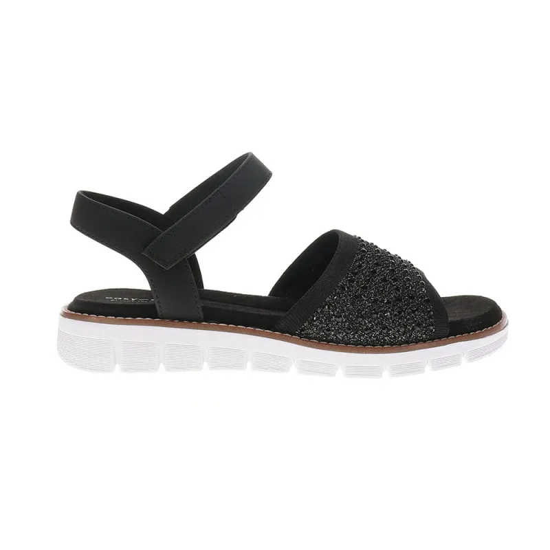 Jaela Rhinestone Wedge Sandals sold by Shoebacca