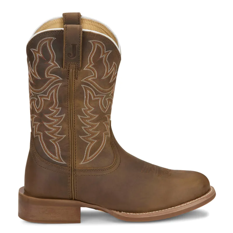Wild Bill 11 Inch Round Toe Cowboy Boots made by Justin Boots
