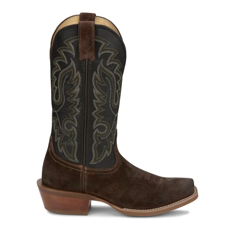 Cowboy Town 13 Inch Square Toe Cowboy Boots made by Justin Boots