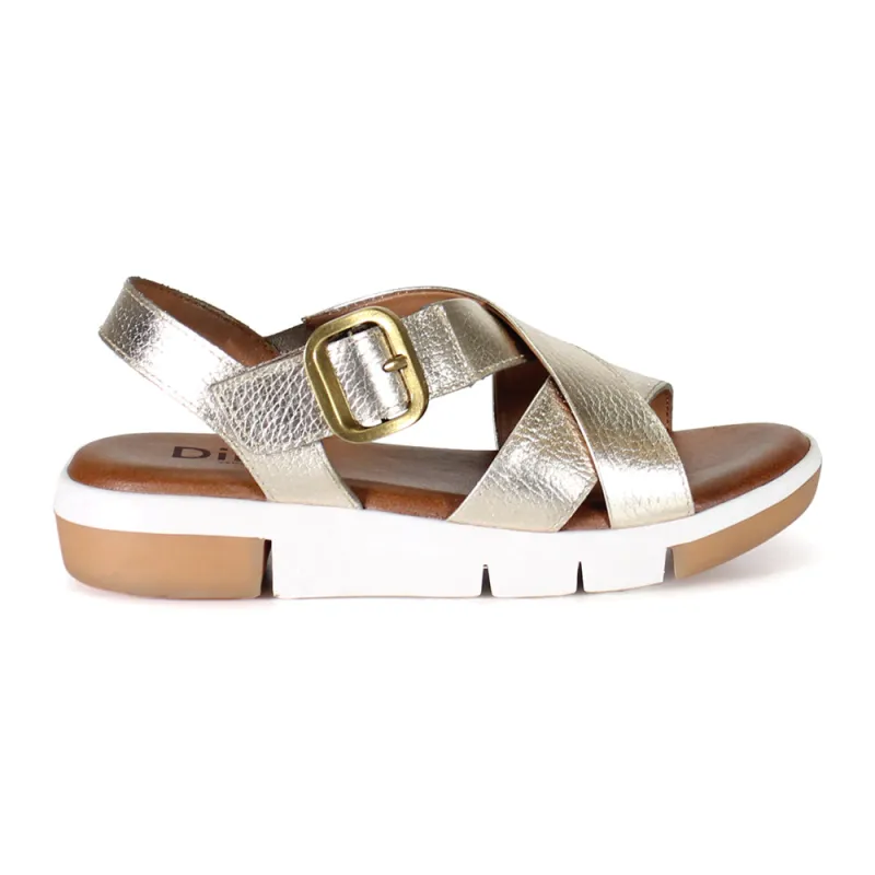 Advo Cate Metallic Strappy Wedge Sandals sold by Shoebacca