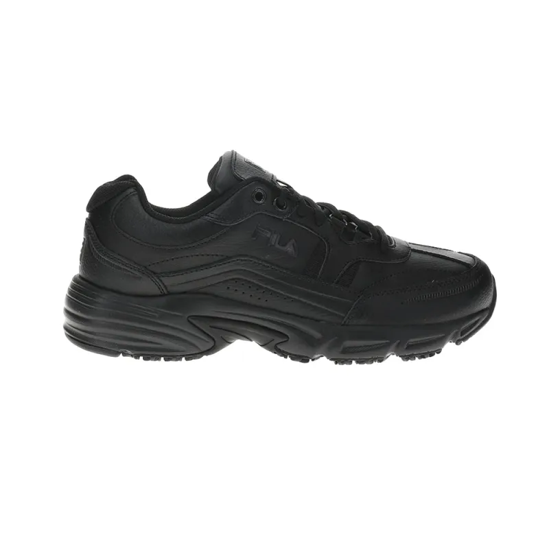 Memory Workshift Wide Slip Resistant Soft Toe Work Shoes made by Fila