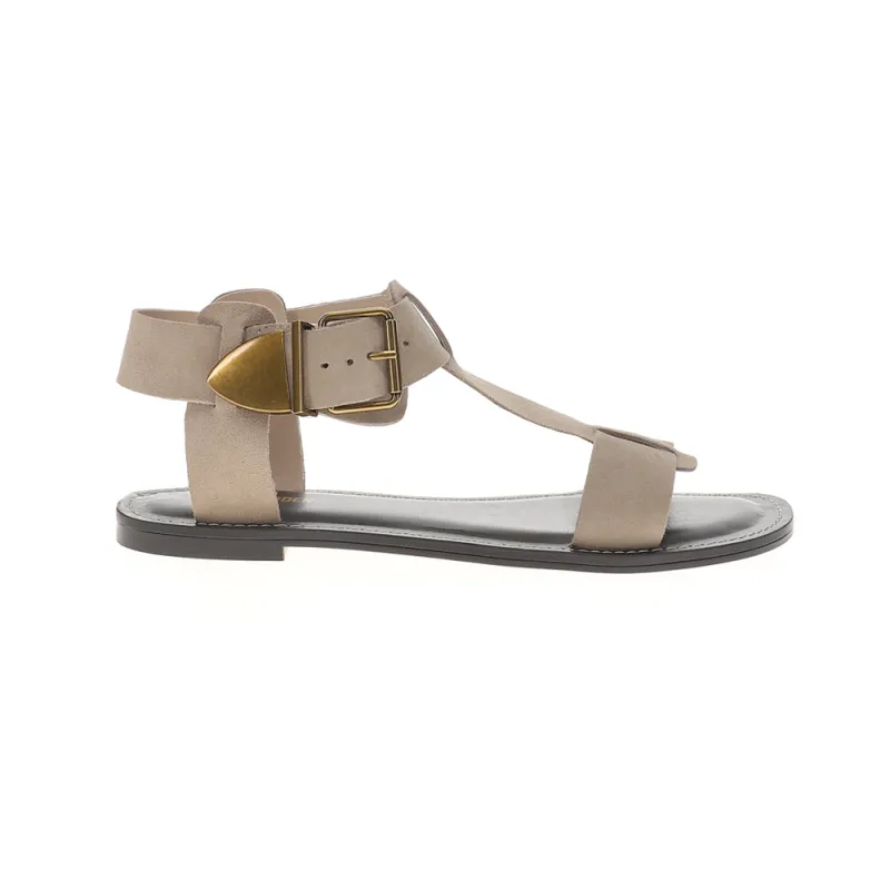 Brazinn T-Strap Flat Sandals sold by Shoebacca