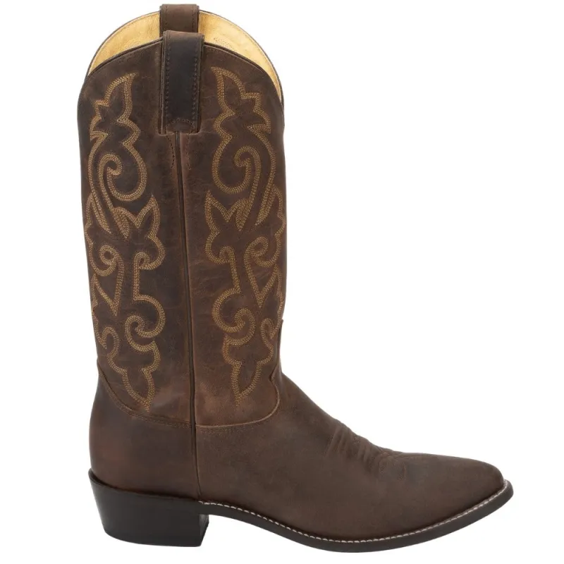 Buck 13 Inch Round Toe Cowboy Boots made by Justin Boots