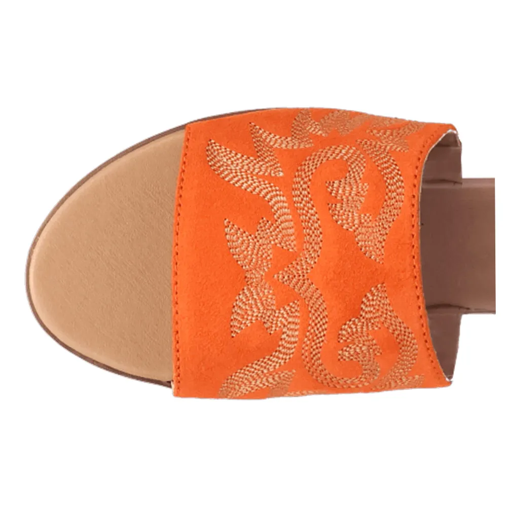 Lasso Embroidered Slide Flat Sandals sold by Shoebacca product image thumbnail 4