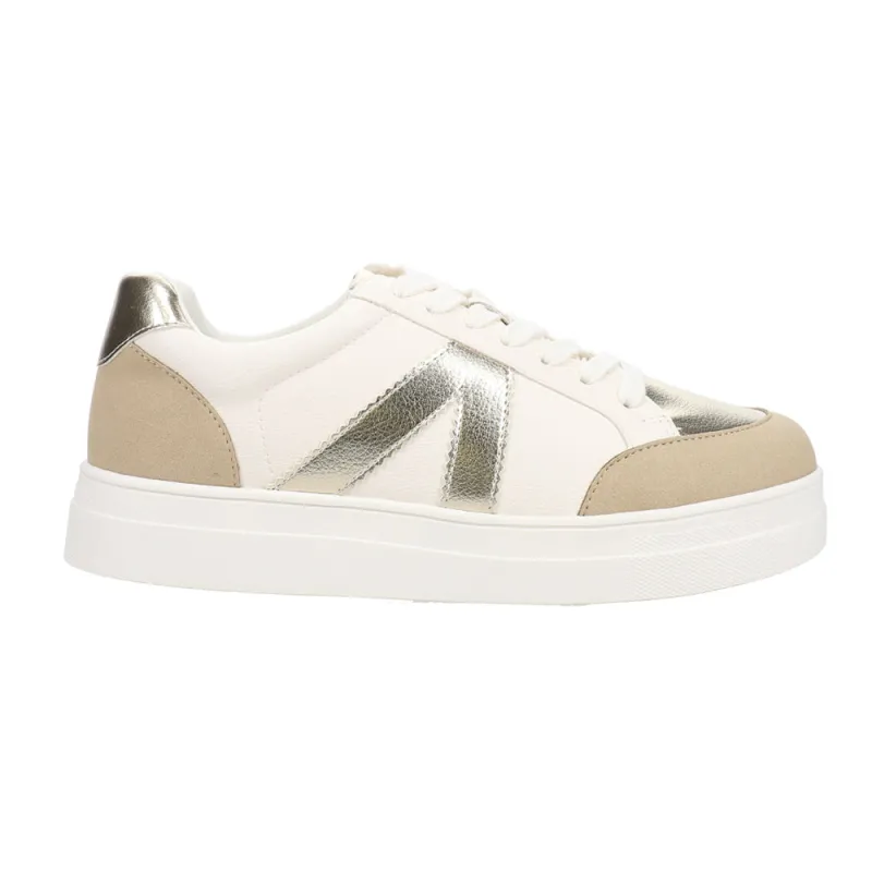 Astra Metallic Lace Up Sneakers sold by Shoebacca