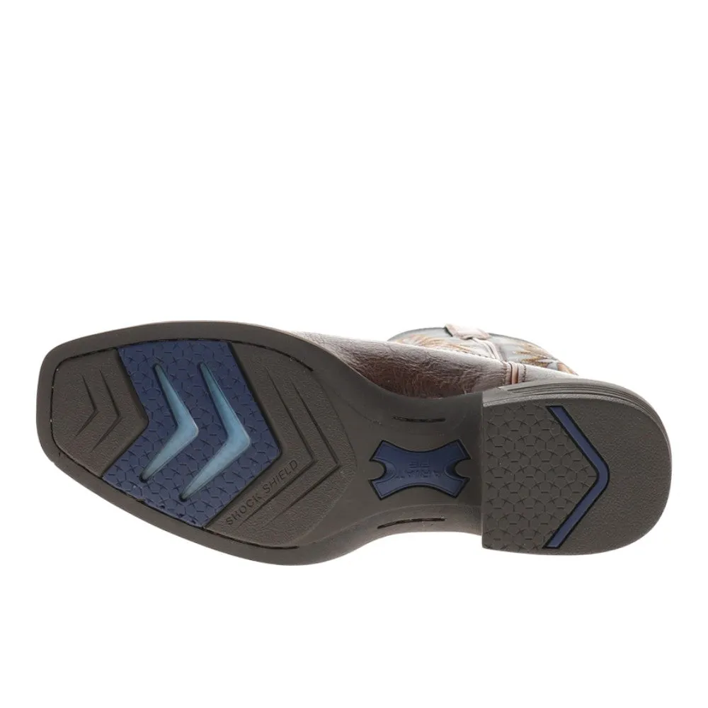 Hustler Embroidered Square Toe Pull On Cowboy Boots sold by Shoebacca product image thumbnail 5