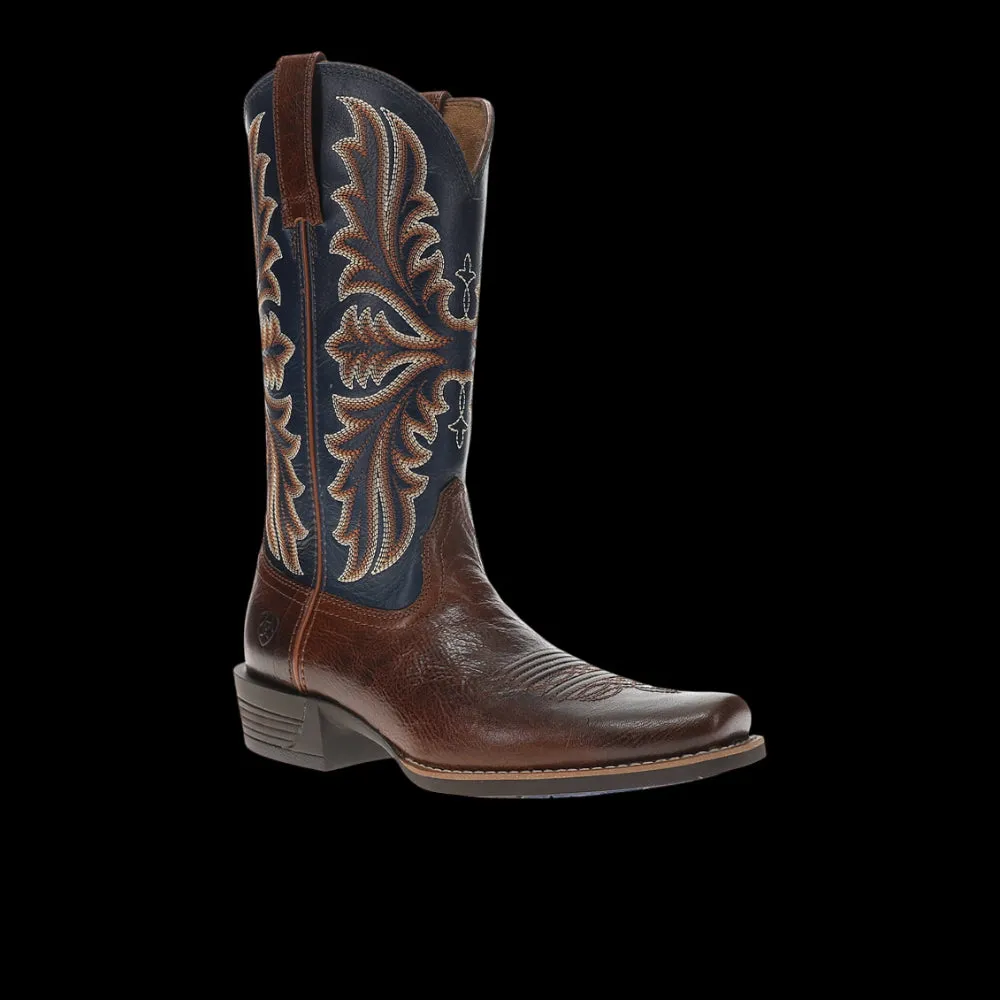 Hustler Embroidered Square Toe Pull On Cowboy Boots sold by Shoebacca product image thumbnail 2