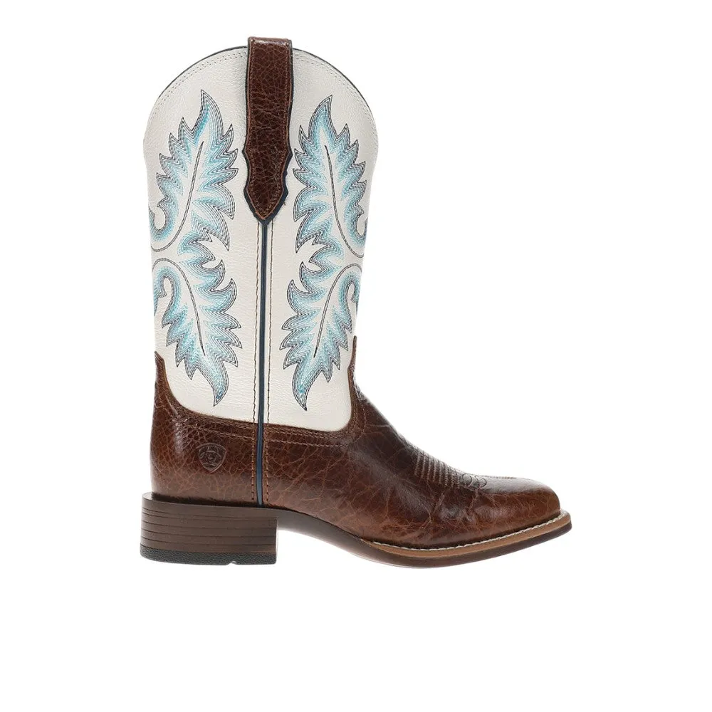 Canyon Point Embroidered Square Toe Pull On Cowboy Boots sold by Shoebacca