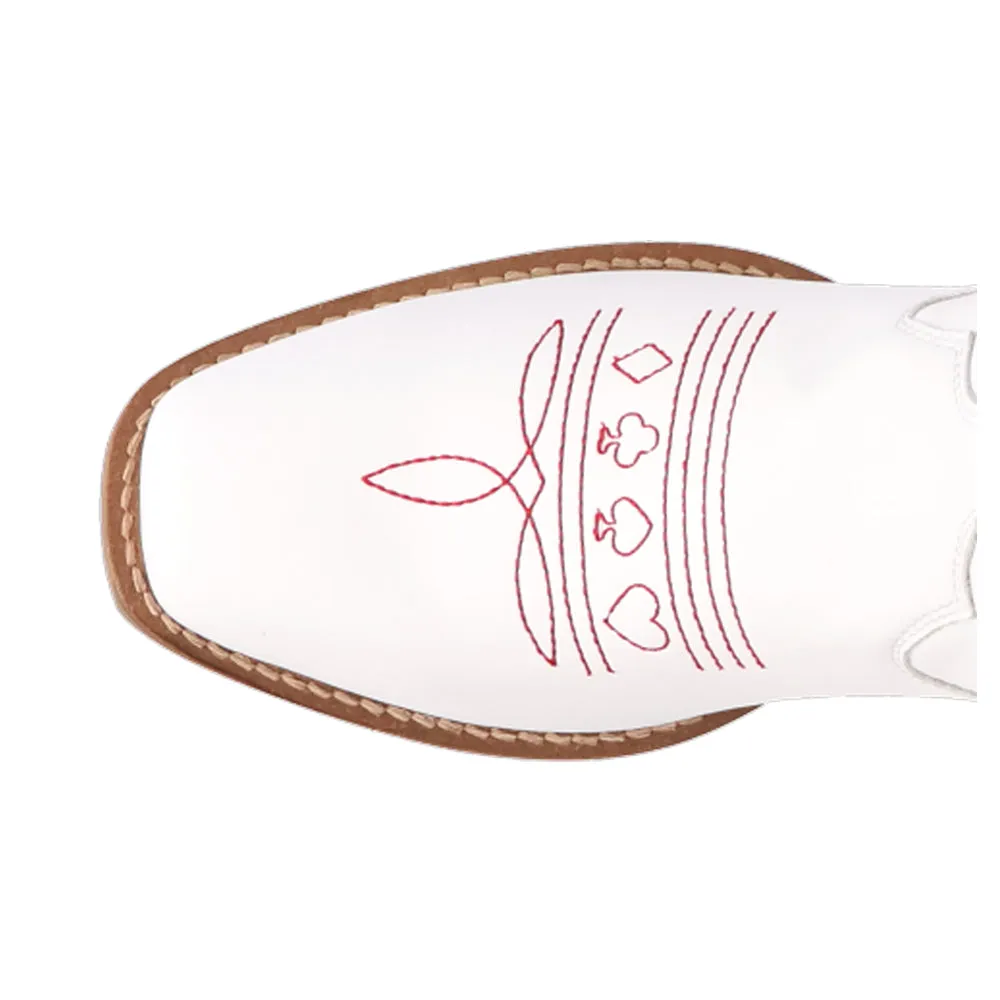 Jack Of Diamonds Graphic Embroidered Square Toe Pull On Cowboy Boots sold by Shoebacca product image thumbnail 4