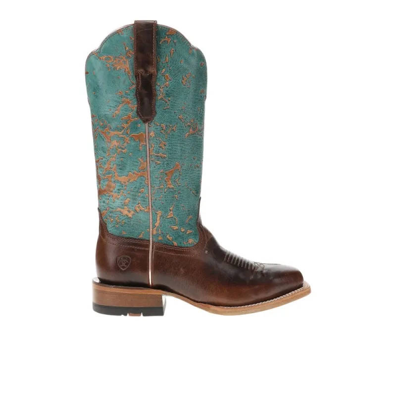 Frontier Farrah Square Toe Cowboy Boots made by Ariat